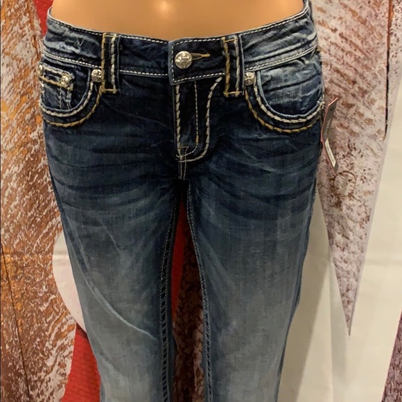 ❤️NWT MISS ME SIGNATURE BOOTCUT JEANS 27 - Picture 12 of 15